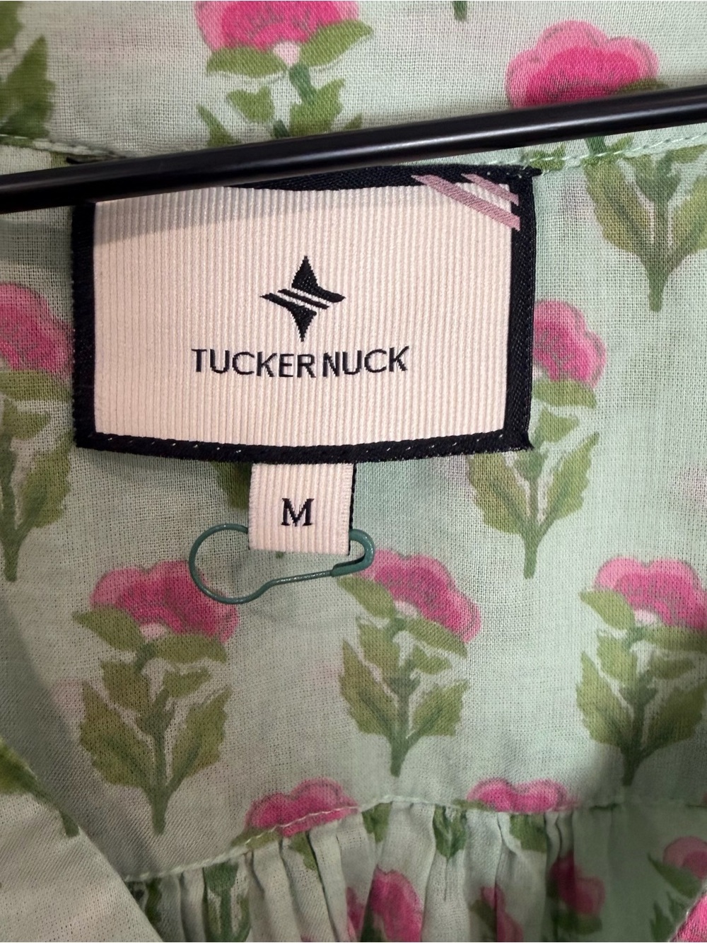 Tuckernuck Peony Swing Dress Green Floral Tiered Dress - Picture 4 of 7